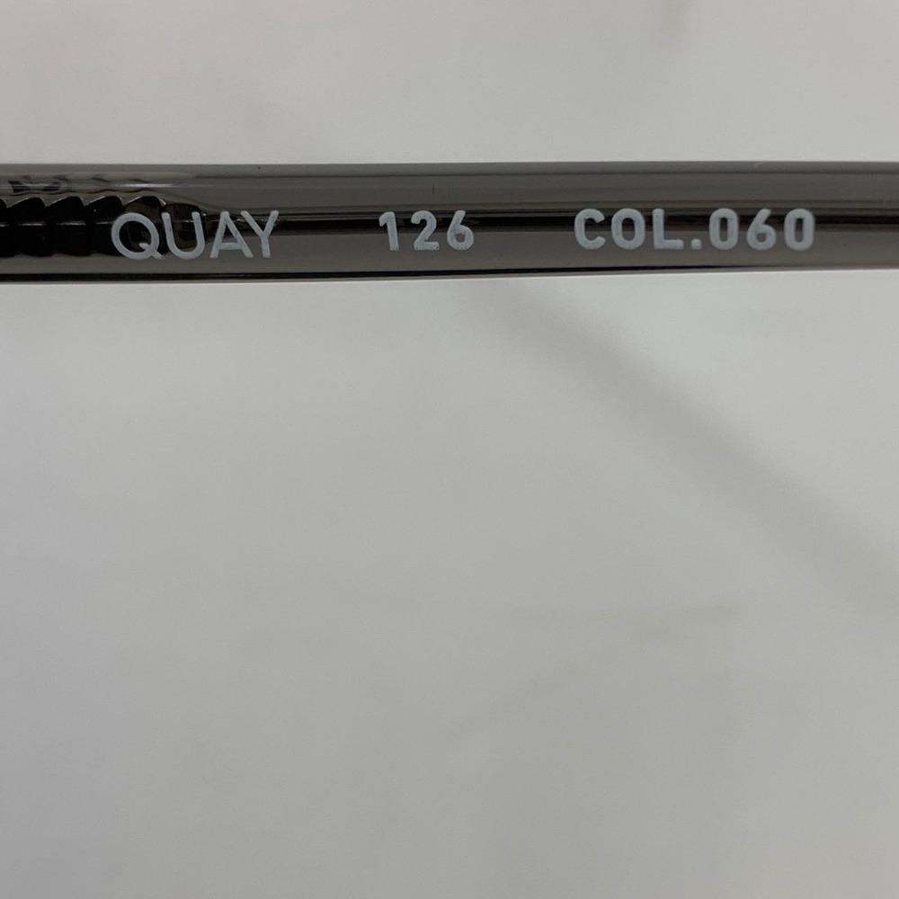 Quay Algorithm Mini Sunglasses Gray Square Frames… - image 5